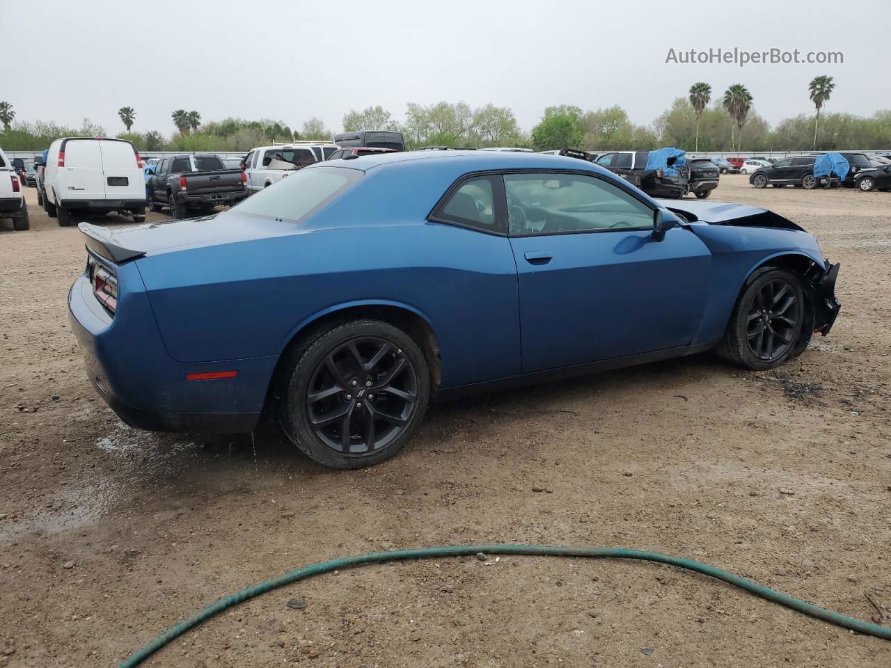 2022 Dodge Challenger Sxt Blue vin: 2C3CDZAGXNH140081