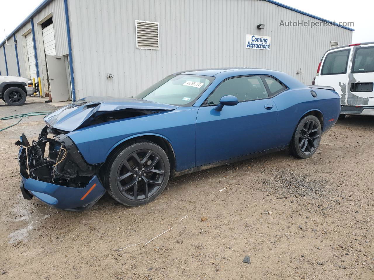 2022 Dodge Challenger Sxt Blue vin: 2C3CDZAGXNH140081