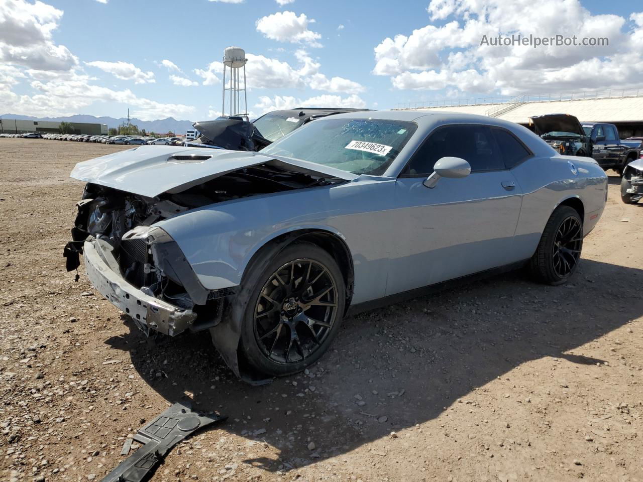 2022 Dodge Challenger Sxt Silver vin: 2C3CDZAGXNH143708