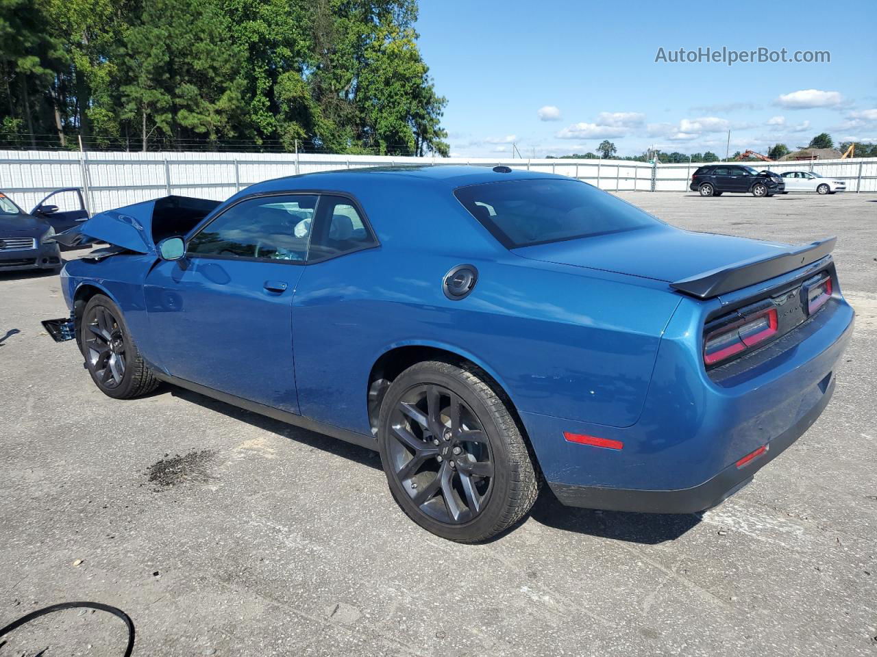 2023 Dodge Challenger Sxt Синий vin: 2C3CDZAGXPH574908