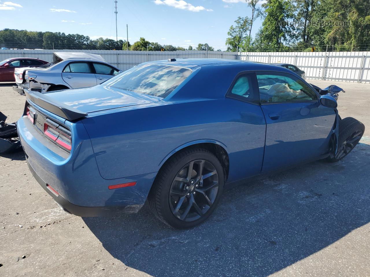 2023 Dodge Challenger Sxt Синий vin: 2C3CDZAGXPH574908