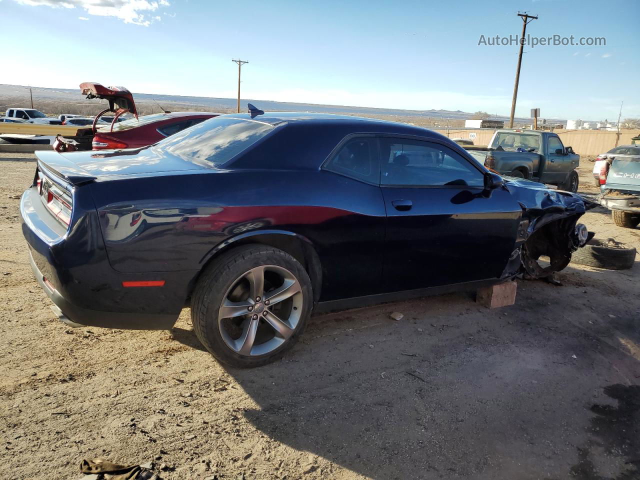 2015 Dodge Challenger Sxt Blue vin: 2C3CDZAT0FH703038