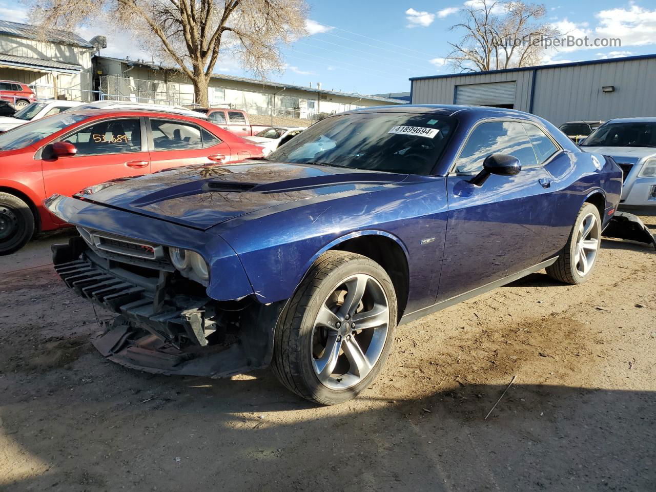 2015 Dodge Challenger Sxt Blue vin: 2C3CDZAT0FH703038