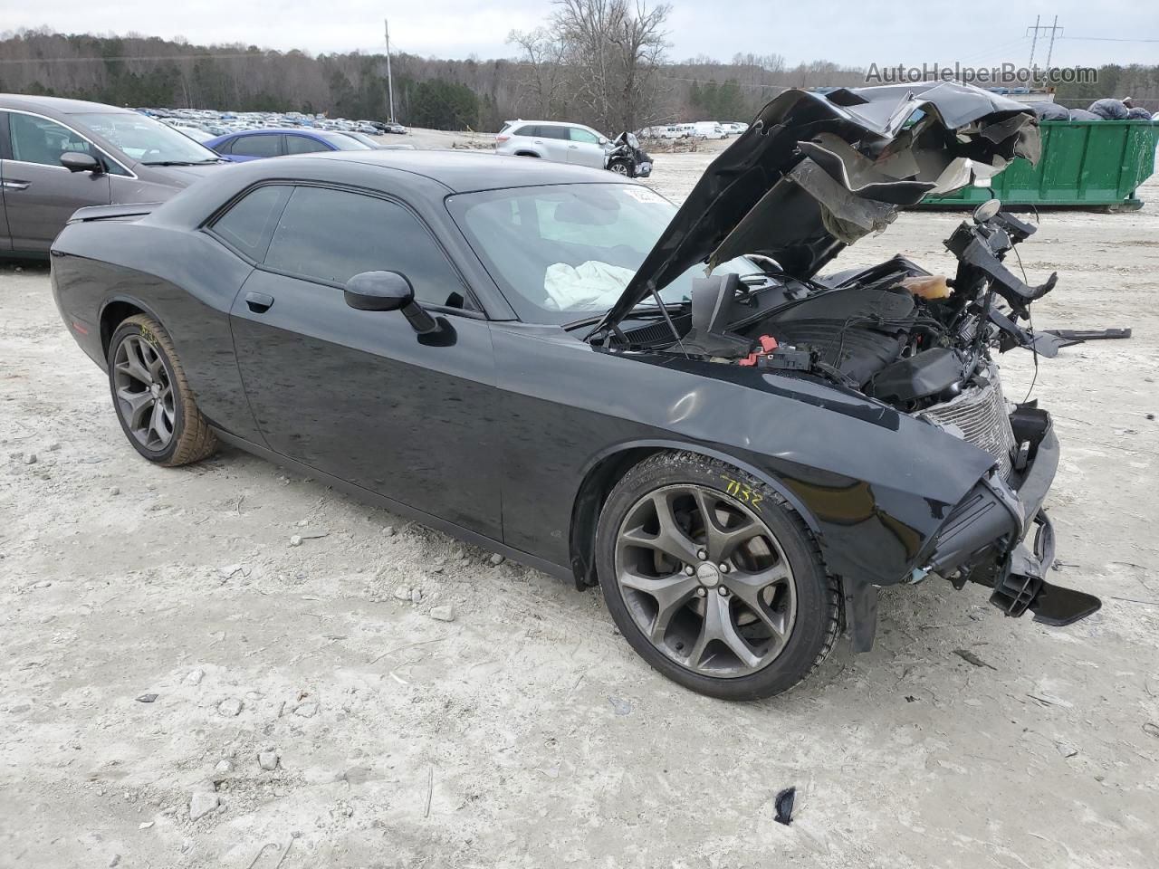 2015 Dodge Challenger Sxt Black vin: 2C3CDZAT0FH715917