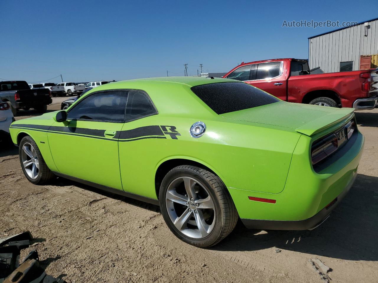 2015 Dodge Challenger Sxt Зеленый vin: 2C3CDZAT1FH704277