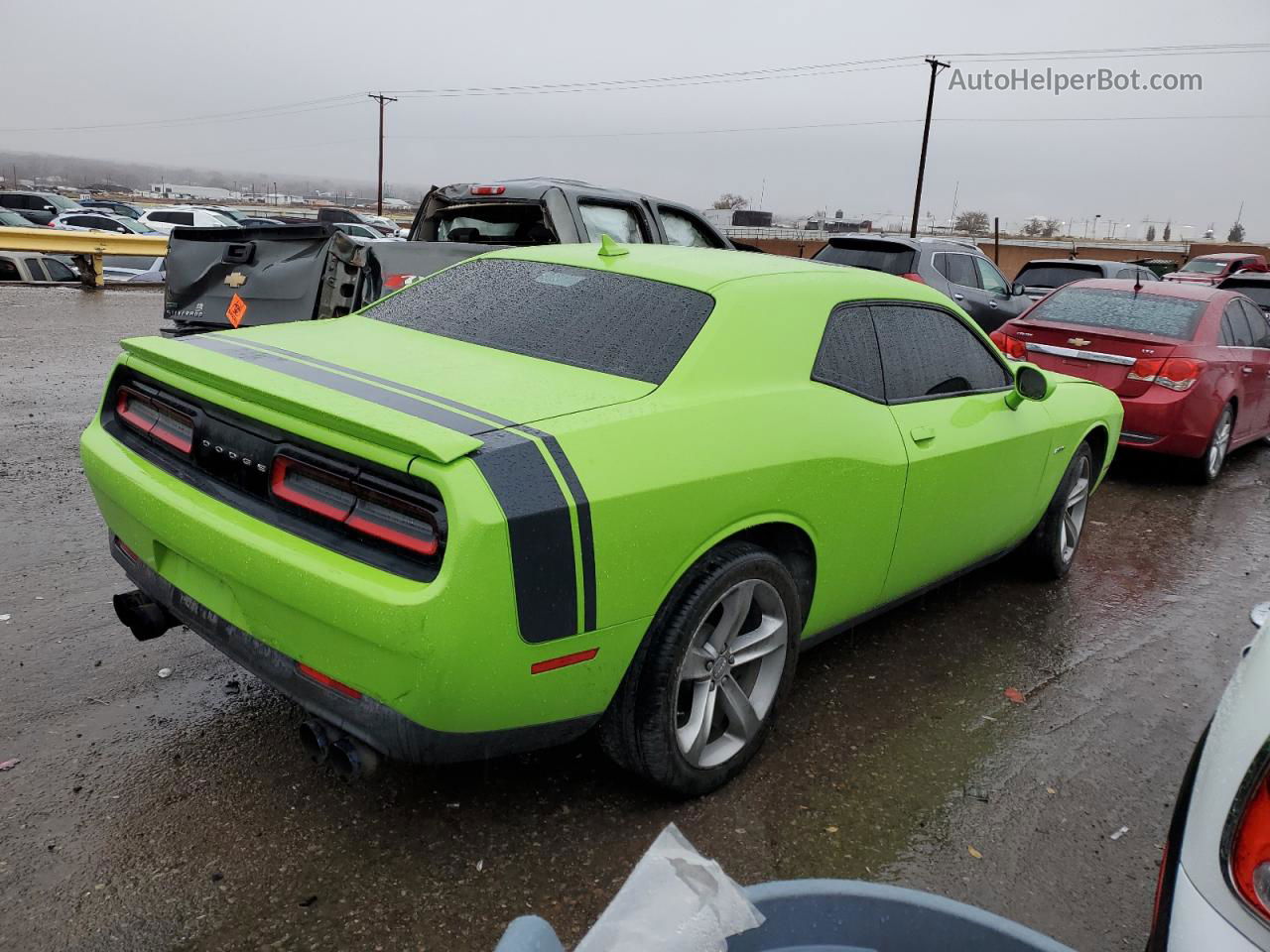 2015 Dodge Challenger Sxt Green vin: 2C3CDZAT1FH718826