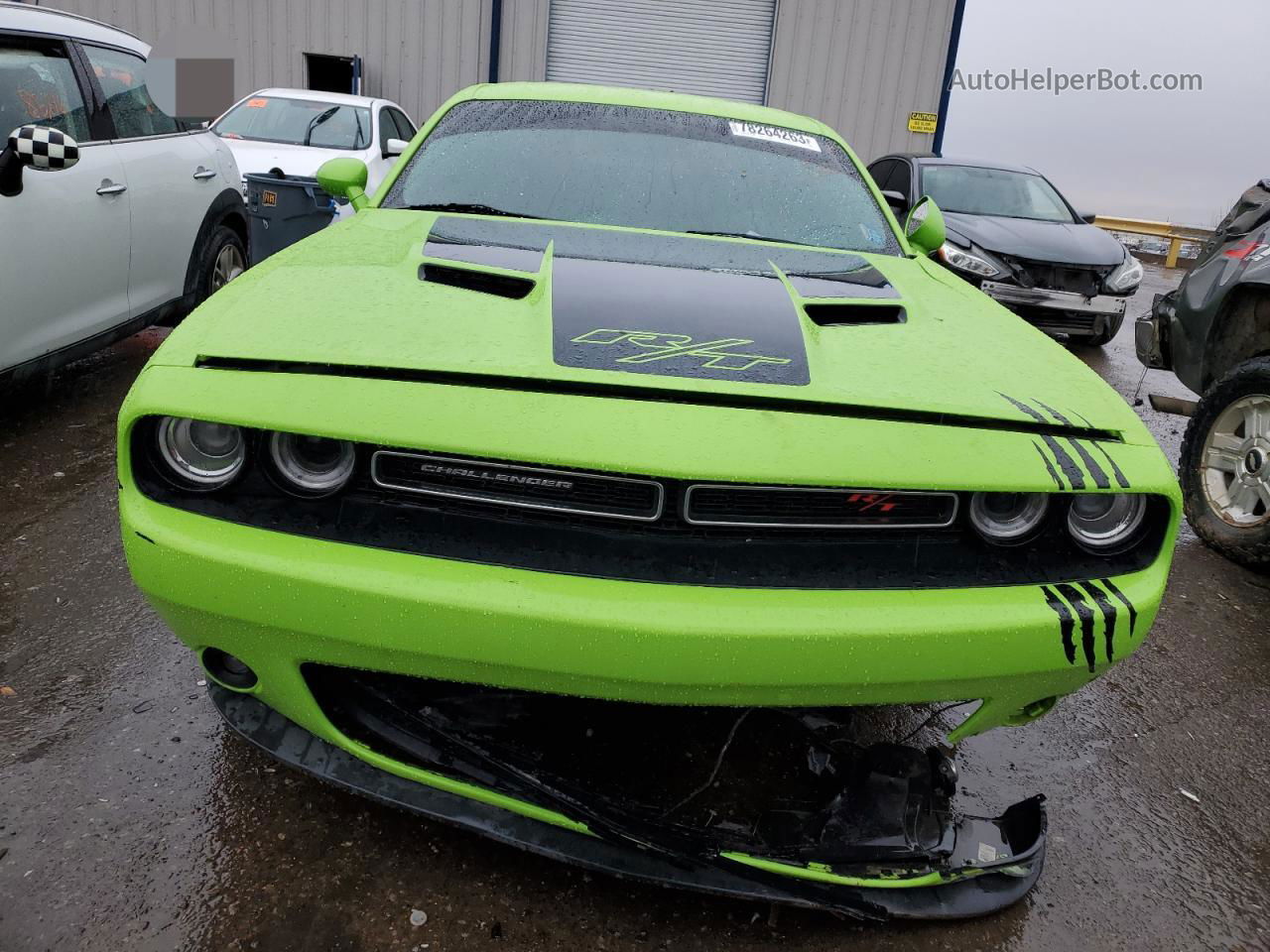 2015 Dodge Challenger Sxt Green vin: 2C3CDZAT1FH718826