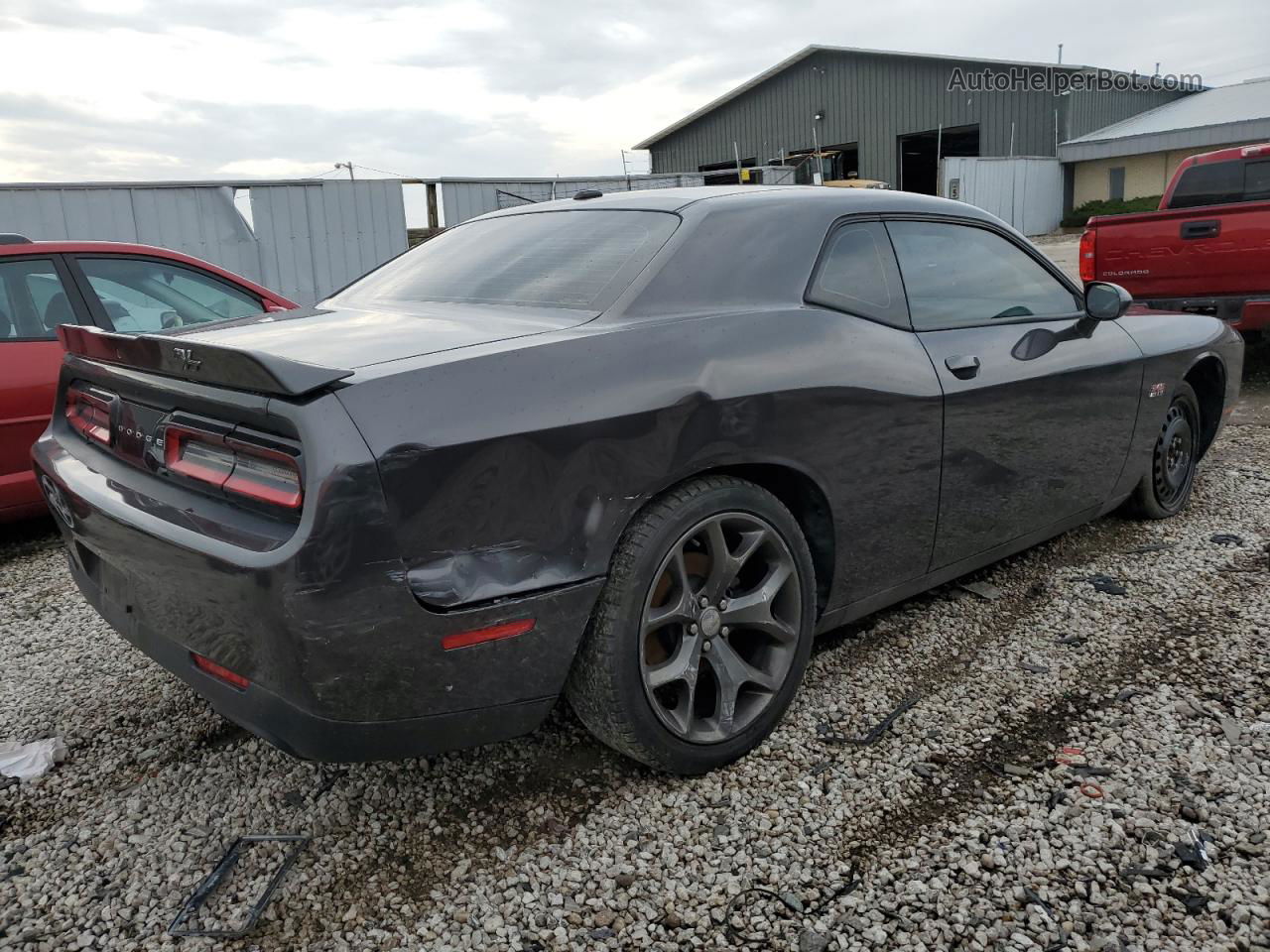 2015 Dodge Challenger Sxt Gray vin: 2C3CDZAT1FH733472