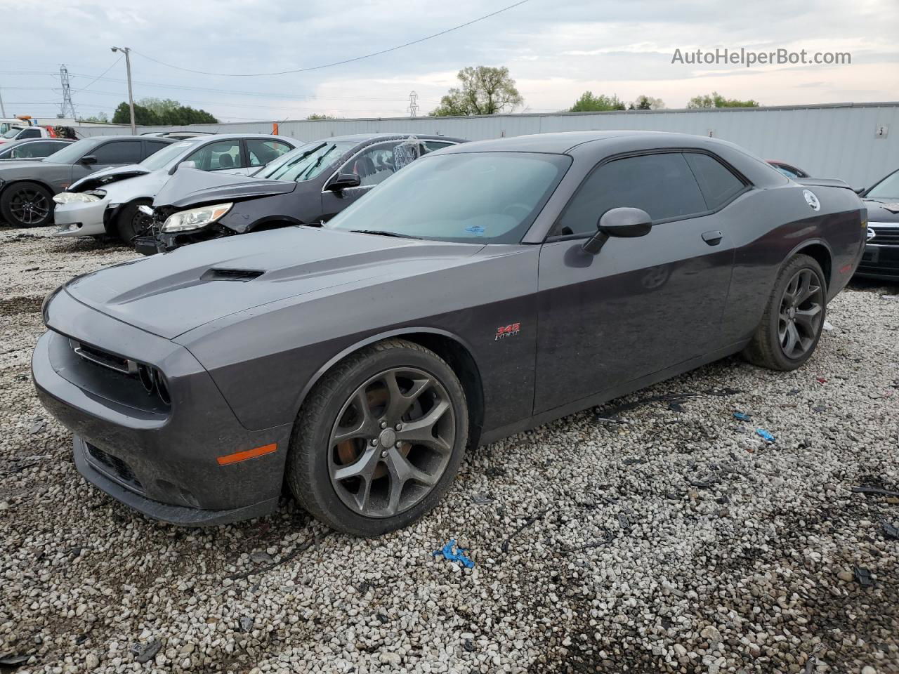 2015 Dodge Challenger Sxt Серый vin: 2C3CDZAT1FH733472