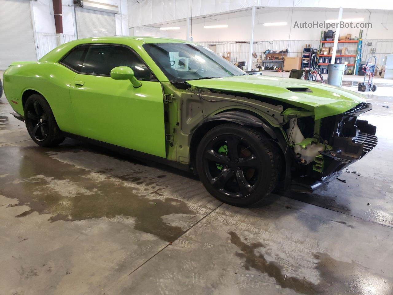 2015 Dodge Challenger Sxt Green vin: 2C3CDZAT3FH715149