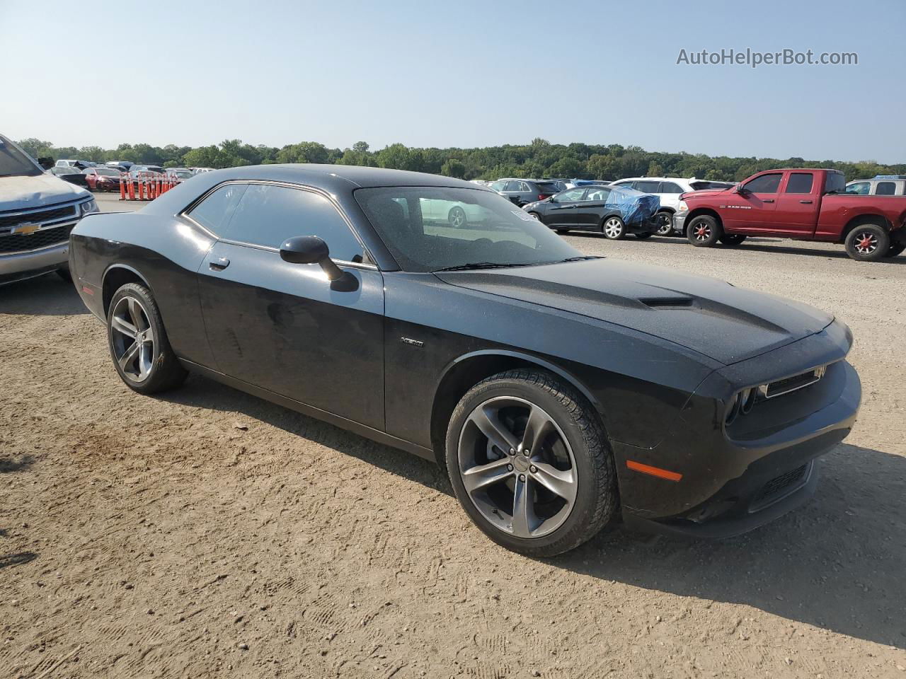 2015 Dodge Challenger Sxt Black vin: 2C3CDZAT4FH733711