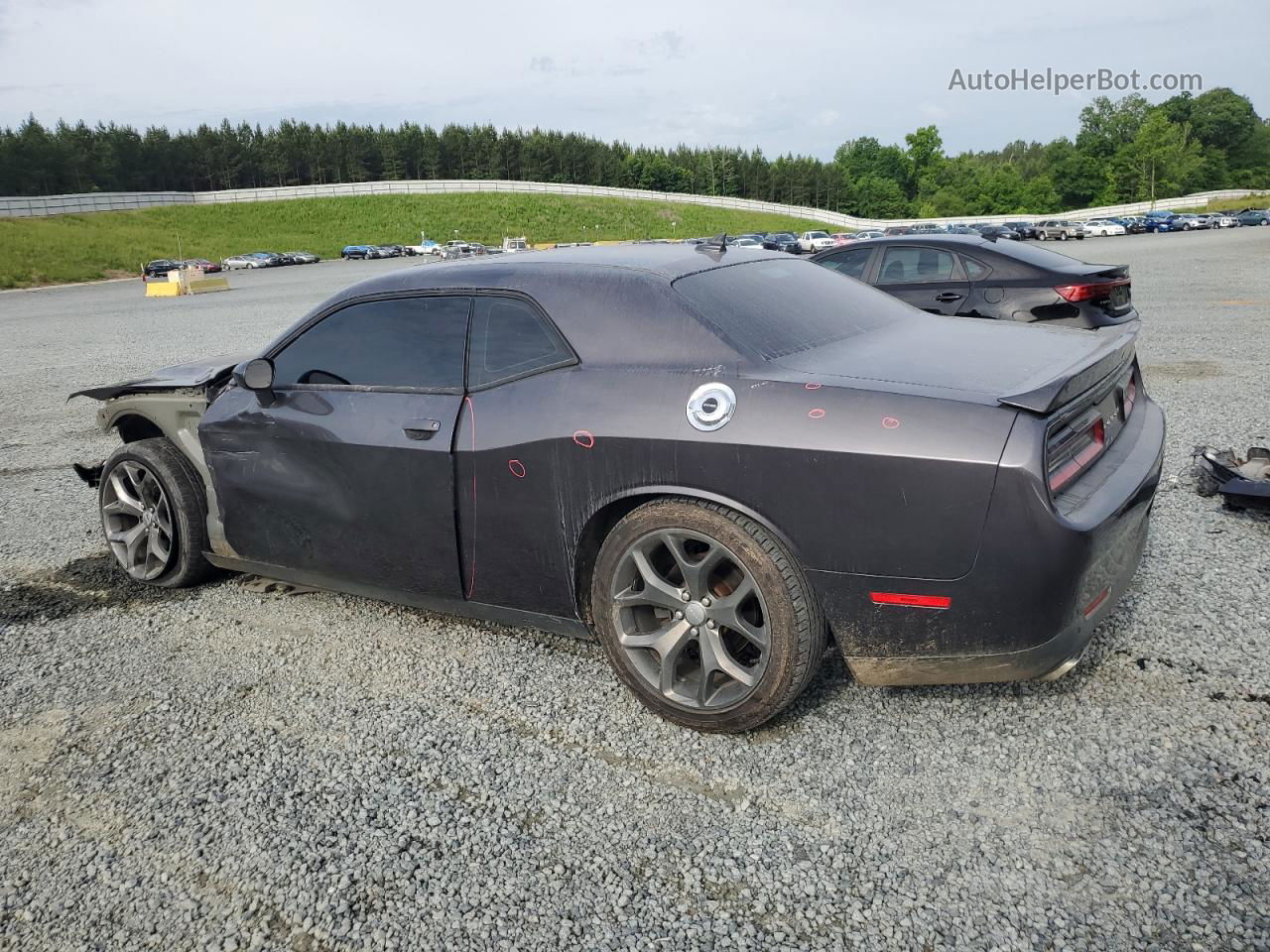 2015 Dodge Challenger Sxt Gray vin: 2C3CDZAT4FH737144