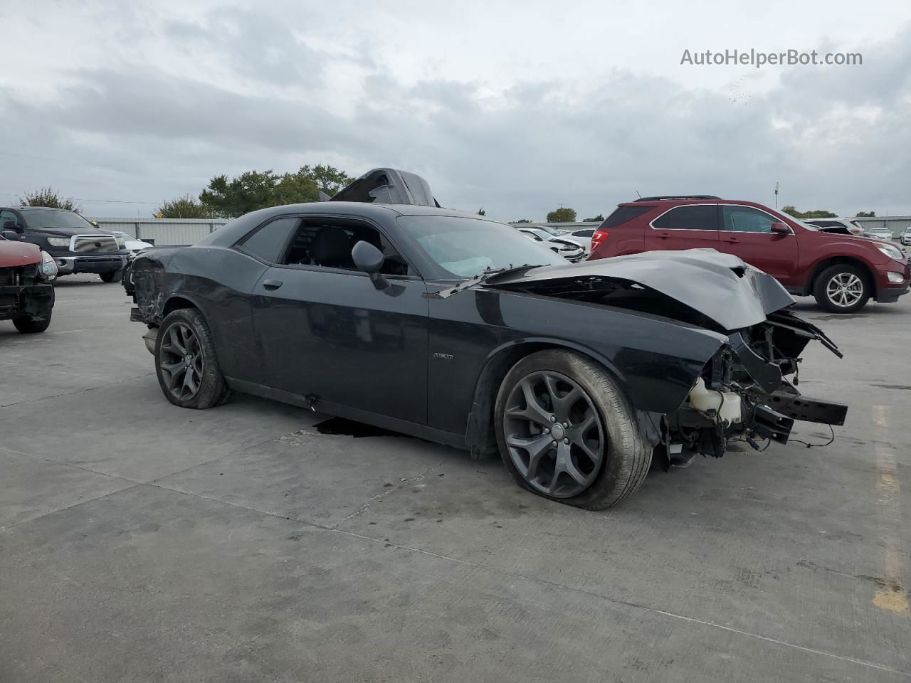 2015 Dodge Challenger Sxt Black vin: 2C3CDZAT4FH889134