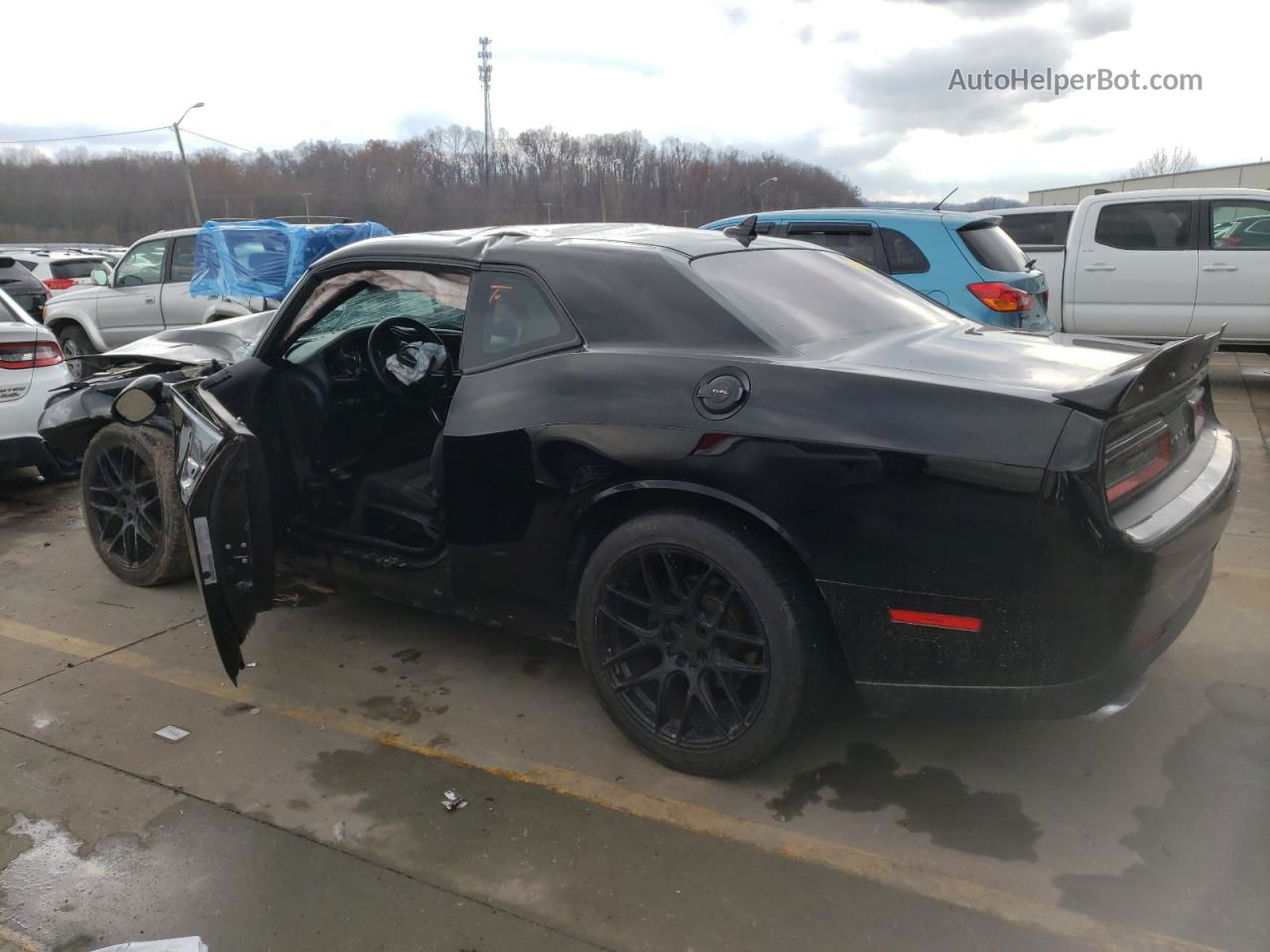 2015 Dodge Challenger Sxt Черный vin: 2C3CDZAT5FH707814