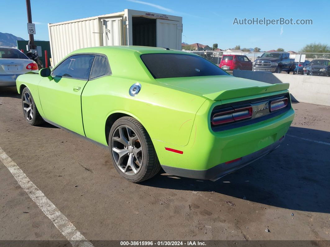 2015 Dodge Challenger Sxt Or R/t Green vin: 2C3CDZAT5FH873587