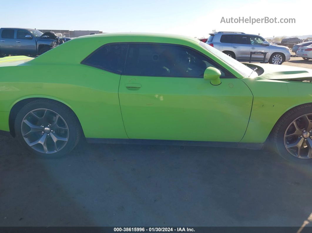 2015 Dodge Challenger Sxt Or R/t Зеленый vin: 2C3CDZAT5FH873587