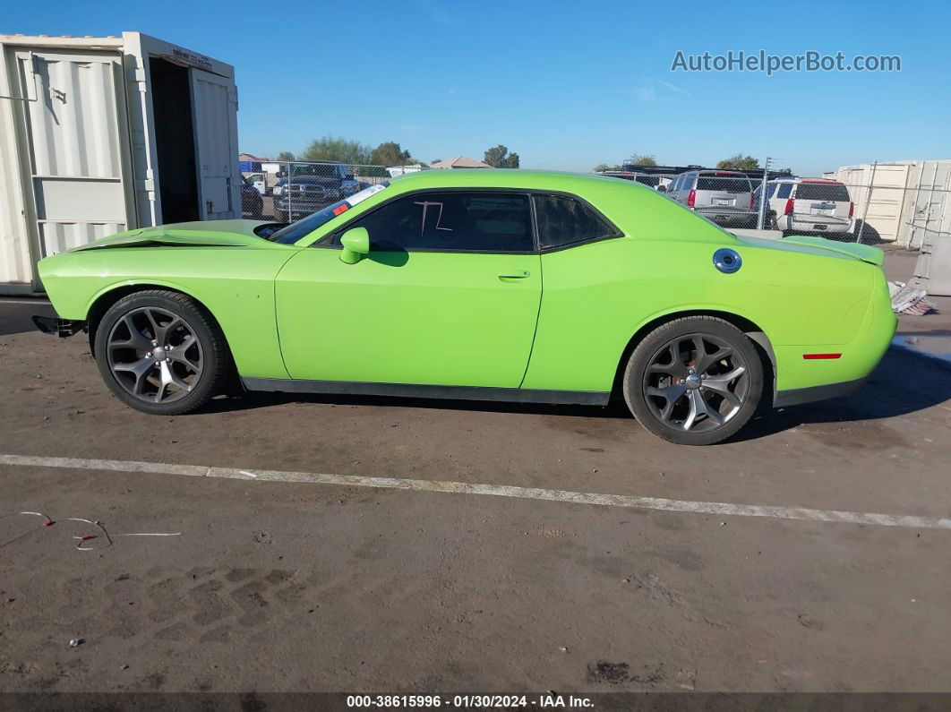 2015 Dodge Challenger Sxt Or R/t Зеленый vin: 2C3CDZAT5FH873587