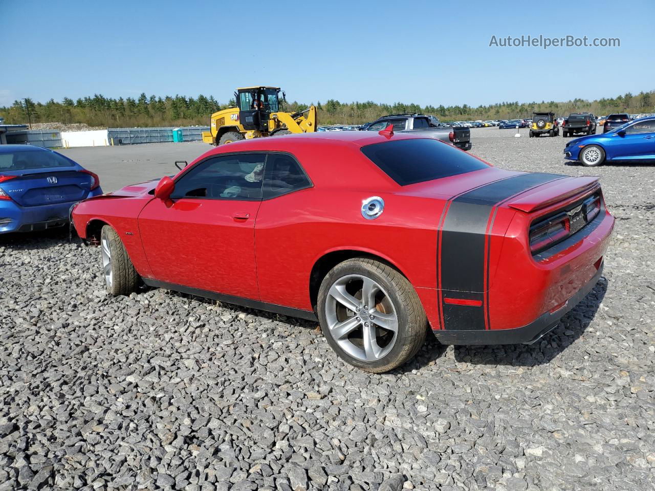 2015 Dodge Challenger Sxt Red vin: 2C3CDZAT6FH715212