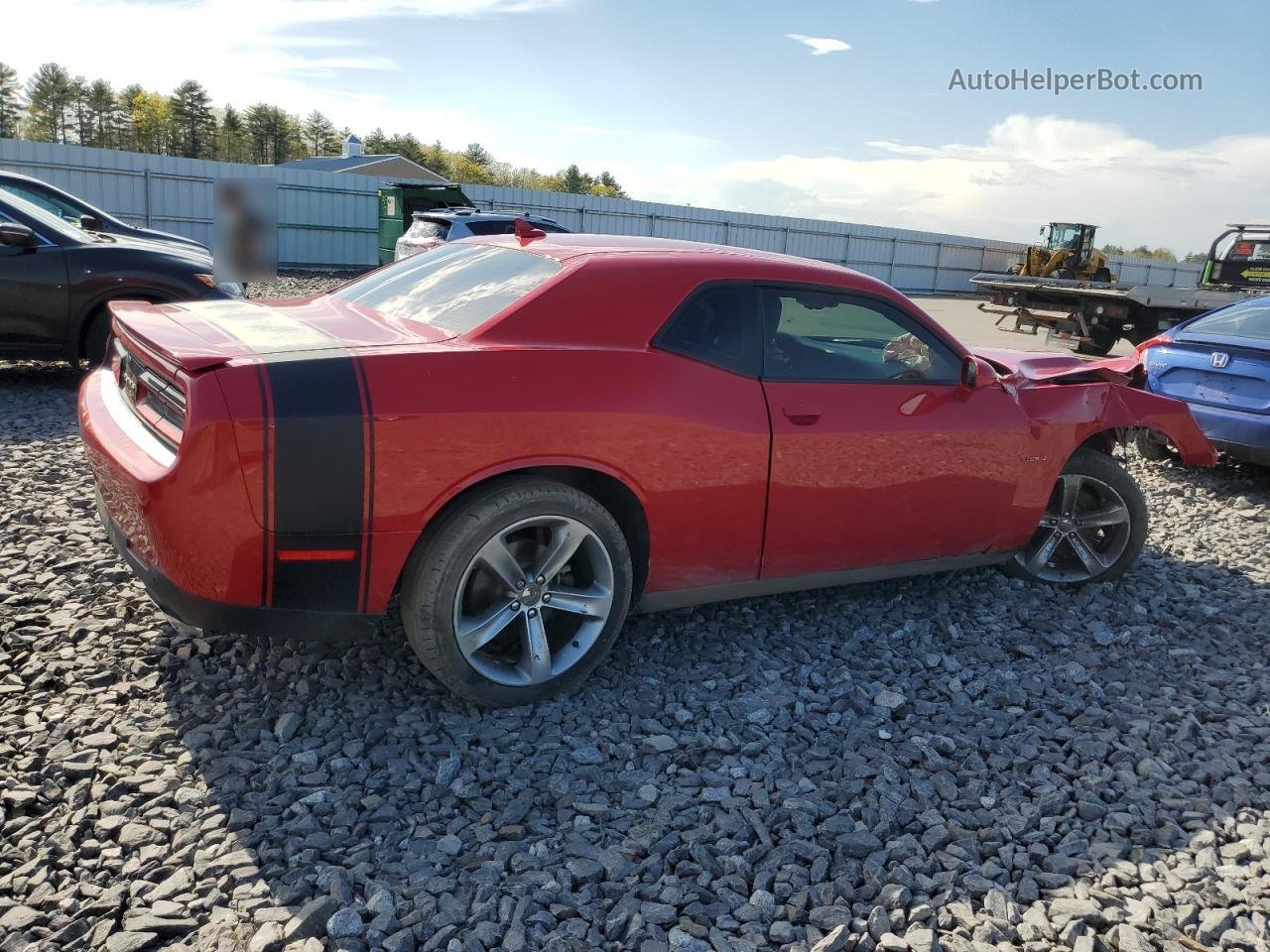 2015 Dodge Challenger Sxt Red vin: 2C3CDZAT6FH715212