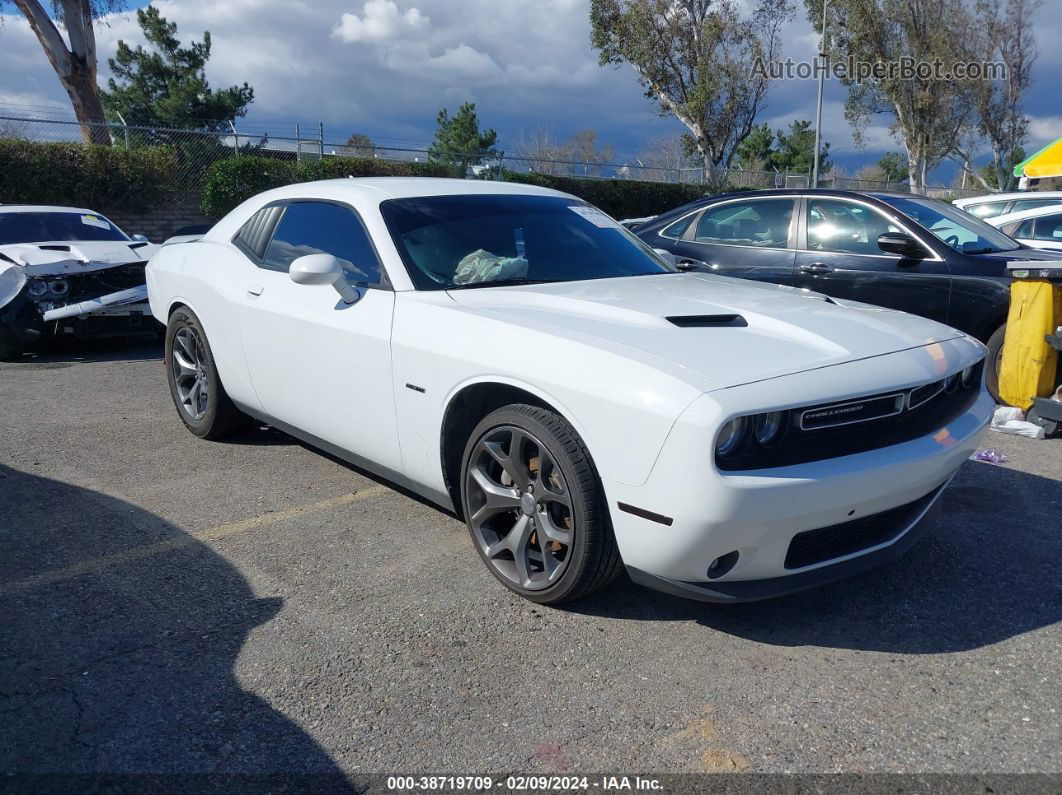 2015 Dodge Challenger R/t White vin: 2C3CDZAT6FH733628