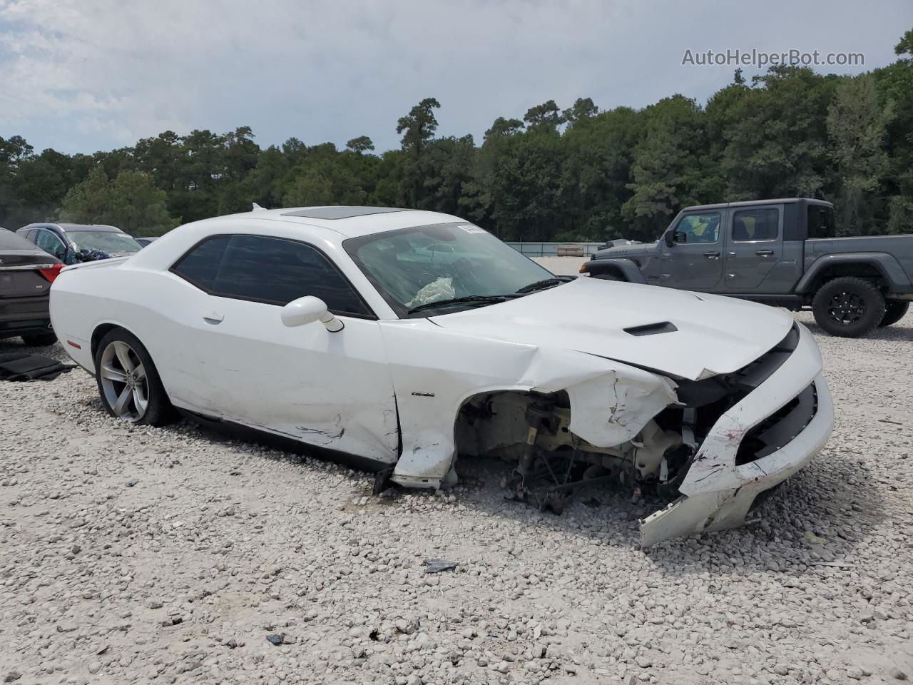 2015 Dodge Challenger Sxt Белый vin: 2C3CDZAT7FH723674