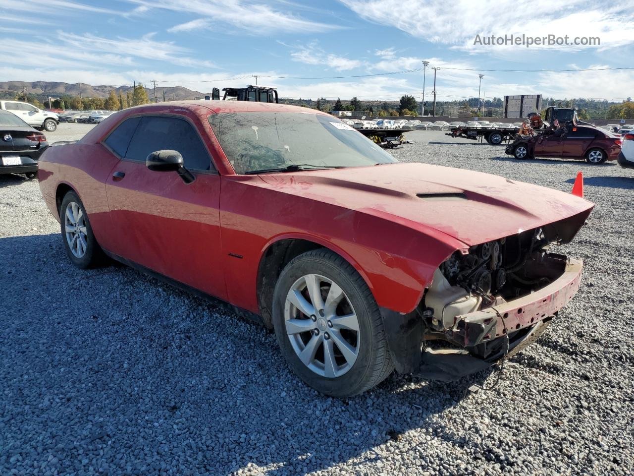 2015 Dodge Challenger Sxt Красный vin: 2C3CDZAT8FH843189