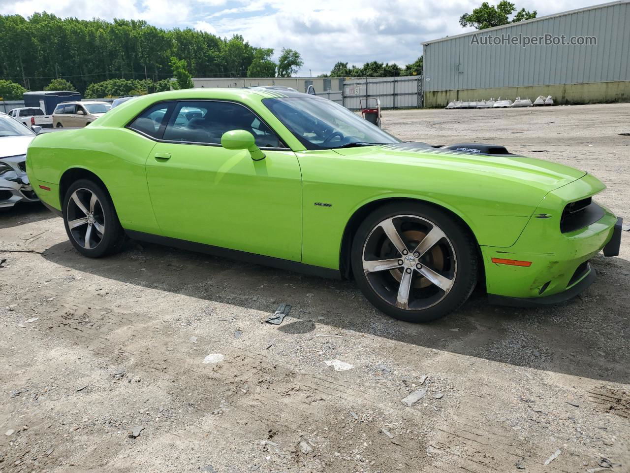 2015 Dodge Challenger Sxt Зеленый vin: 2C3CDZAT8FH846626