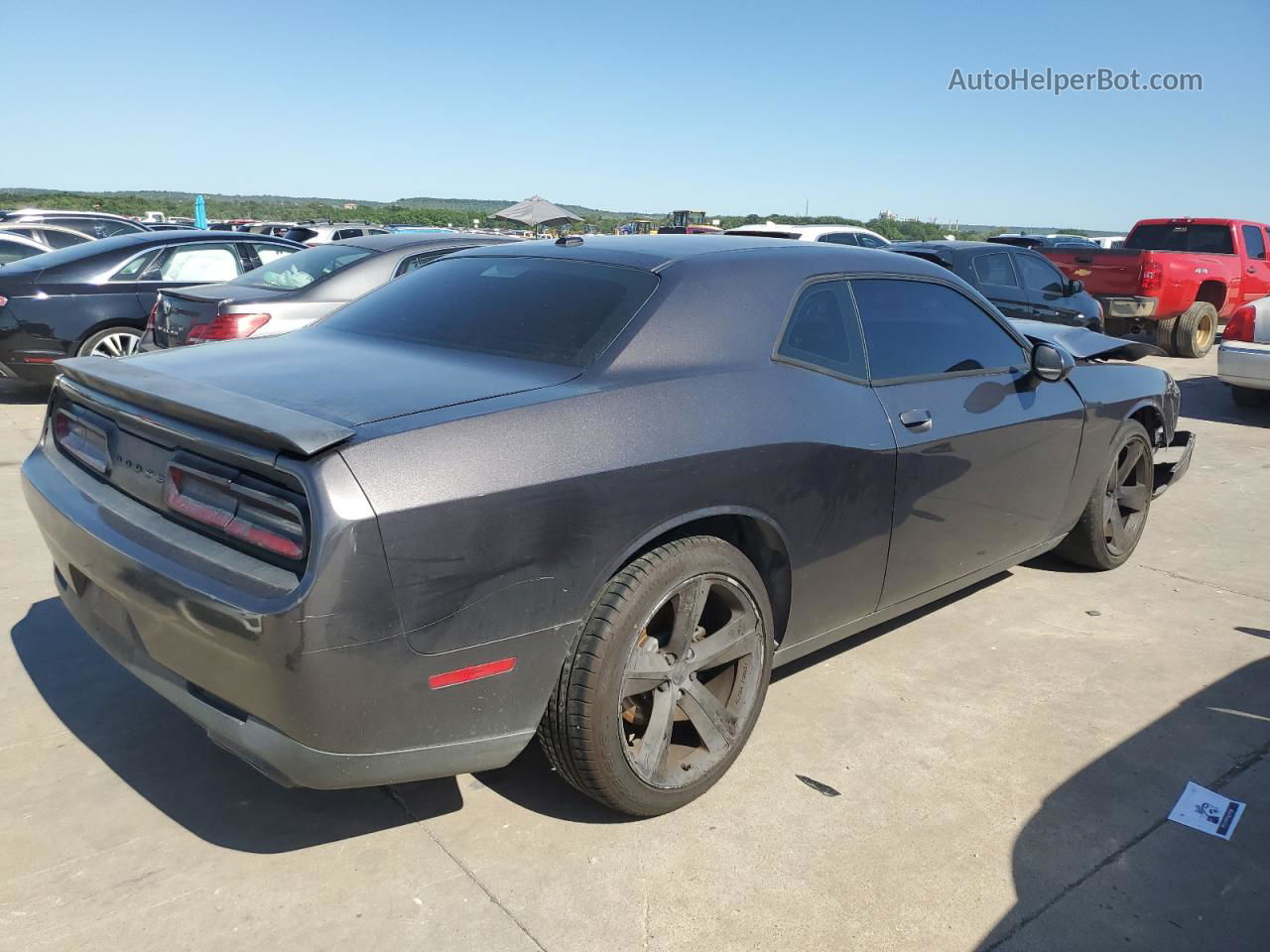 2015 Dodge Challenger Sxt Gray vin: 2C3CDZATXFH703385