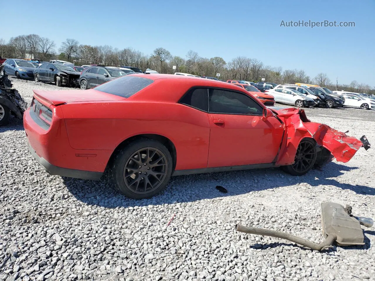 2015 Dodge Challenger Sxt Red vin: 2C3CDZATXFH710062