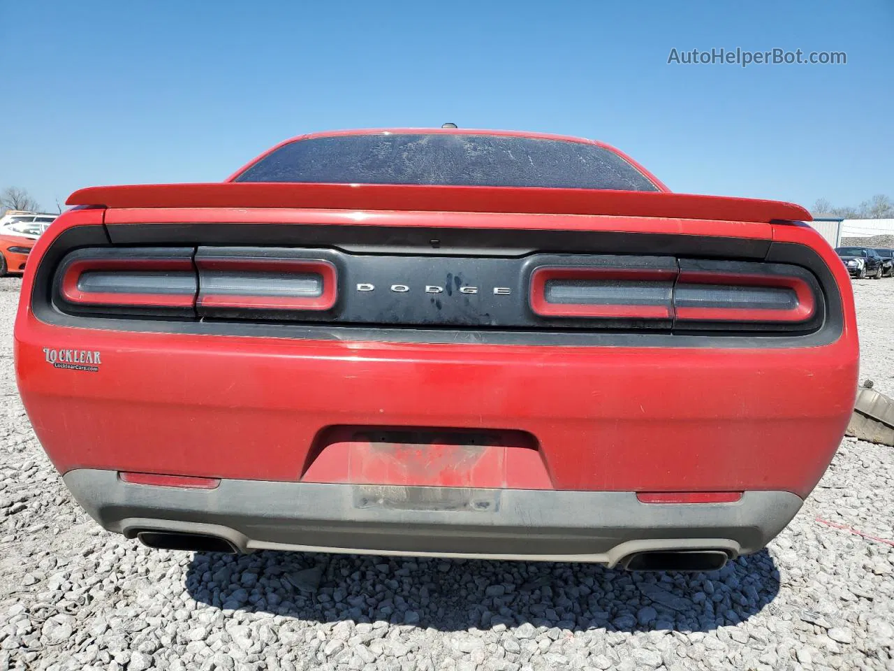 2015 Dodge Challenger Sxt Red vin: 2C3CDZATXFH710062