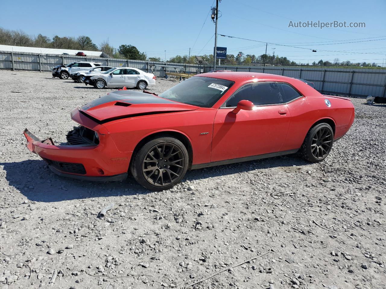 2015 Dodge Challenger Sxt Red vin: 2C3CDZATXFH710062