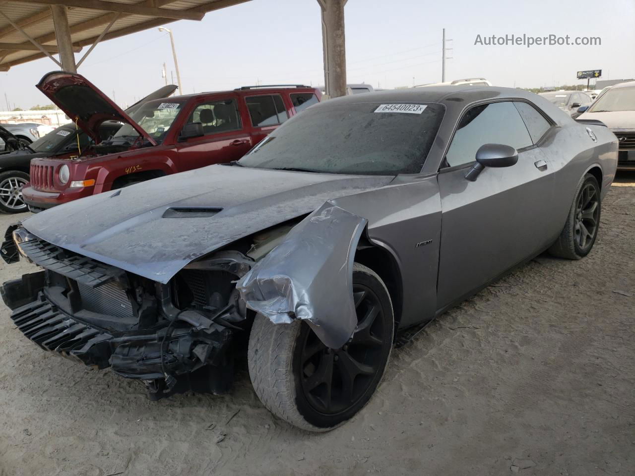 2015 Dodge Challenger Sxt Gray vin: 2C3CDZATXFH904946