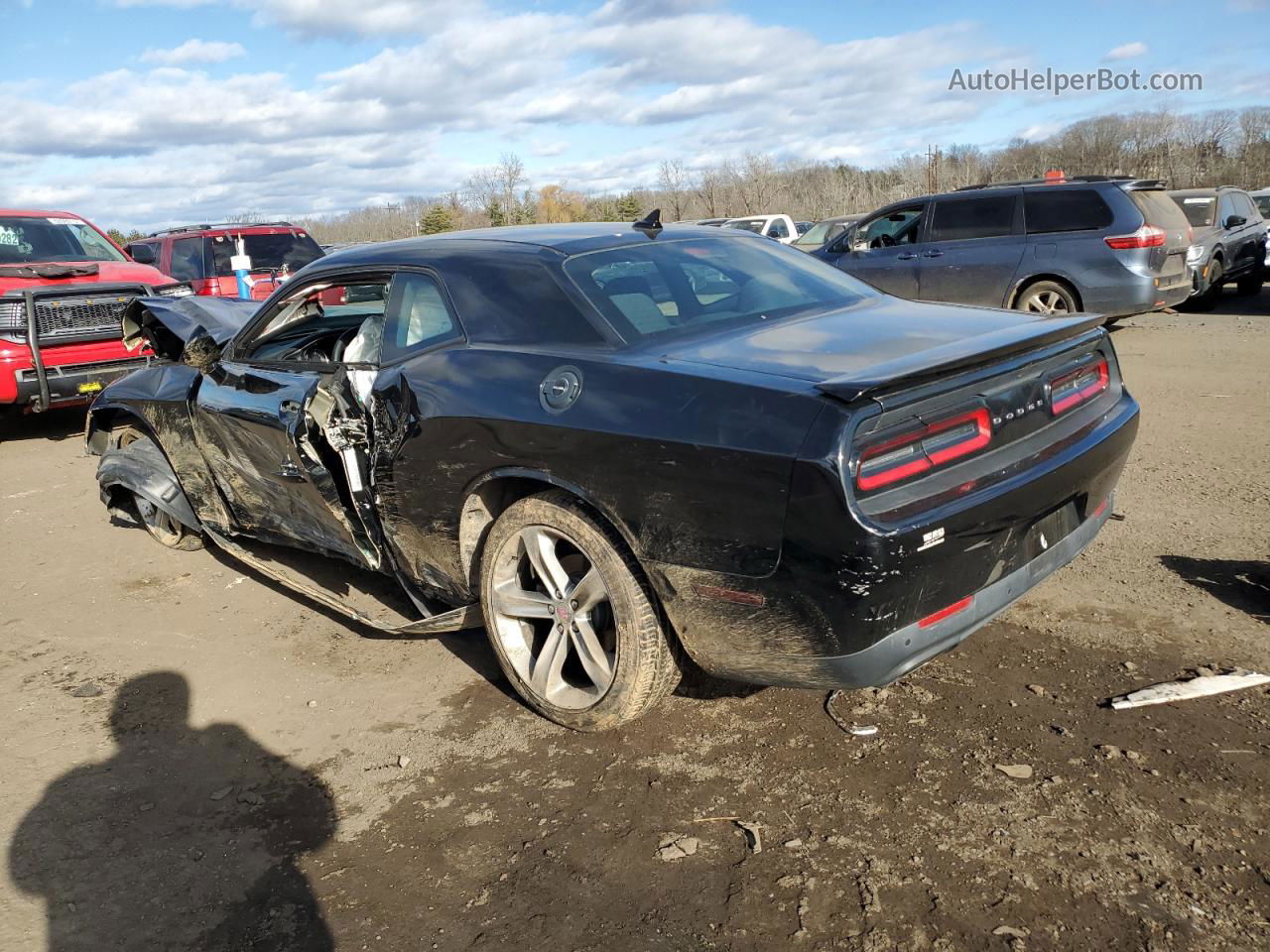 2017 Dodge Challenger R/t Черный vin: 2C3CDZBT0HH574042