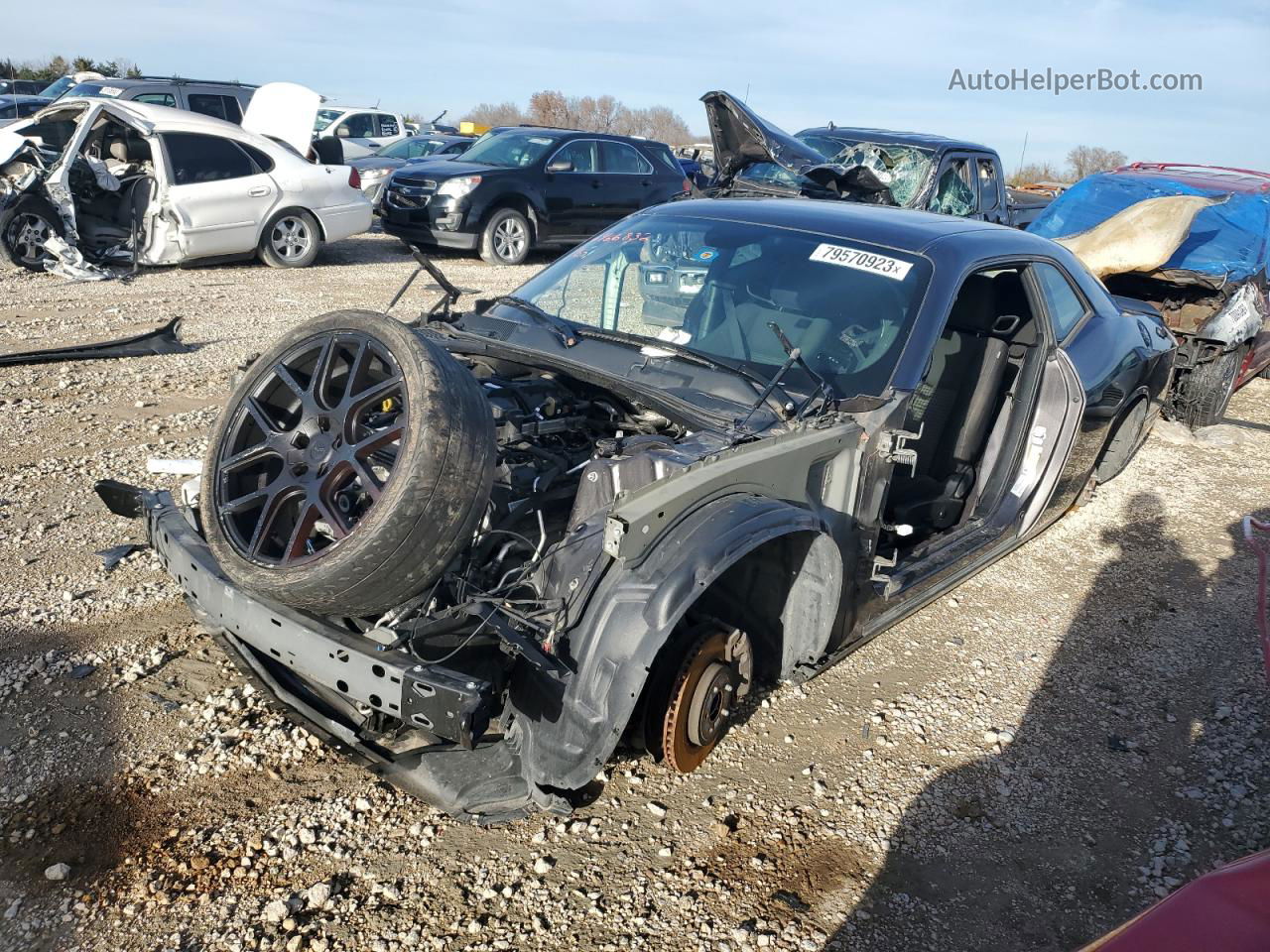 2017 Dodge Challenger R/t Черный vin: 2C3CDZBT0HH604737