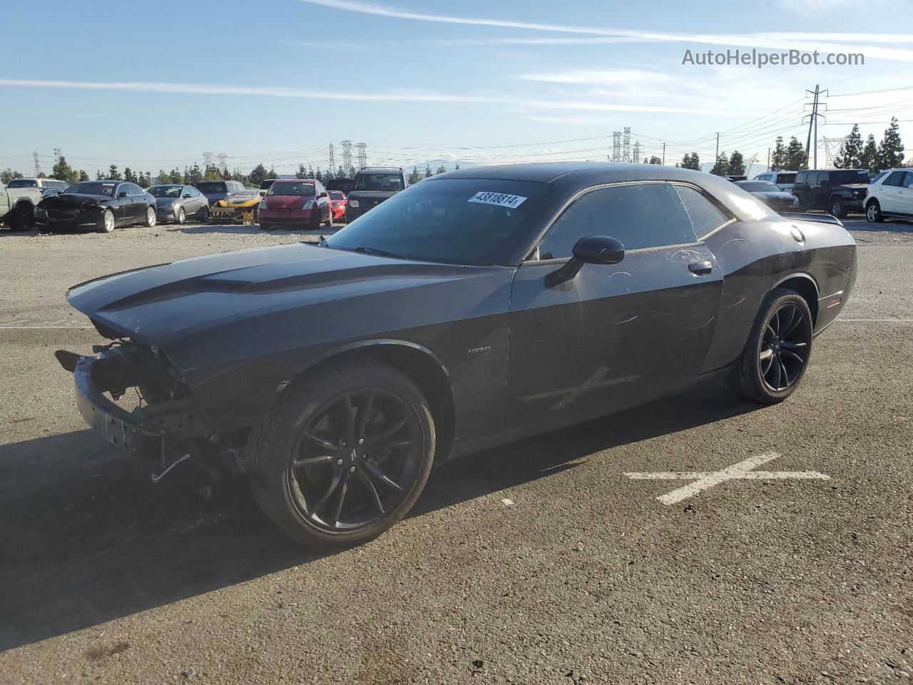 2018 Dodge Challenger R/t Black vin: 2C3CDZBT0JH175346