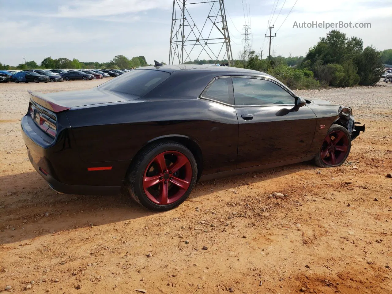 2018 Dodge Challenger R/t Черный vin: 2C3CDZBT0JH259845