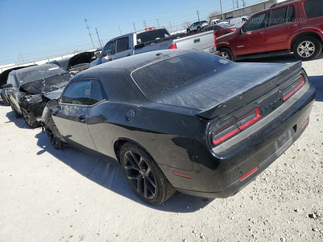 2022 Dodge Challenger R/t Черный vin: 2C3CDZBT0NH112866