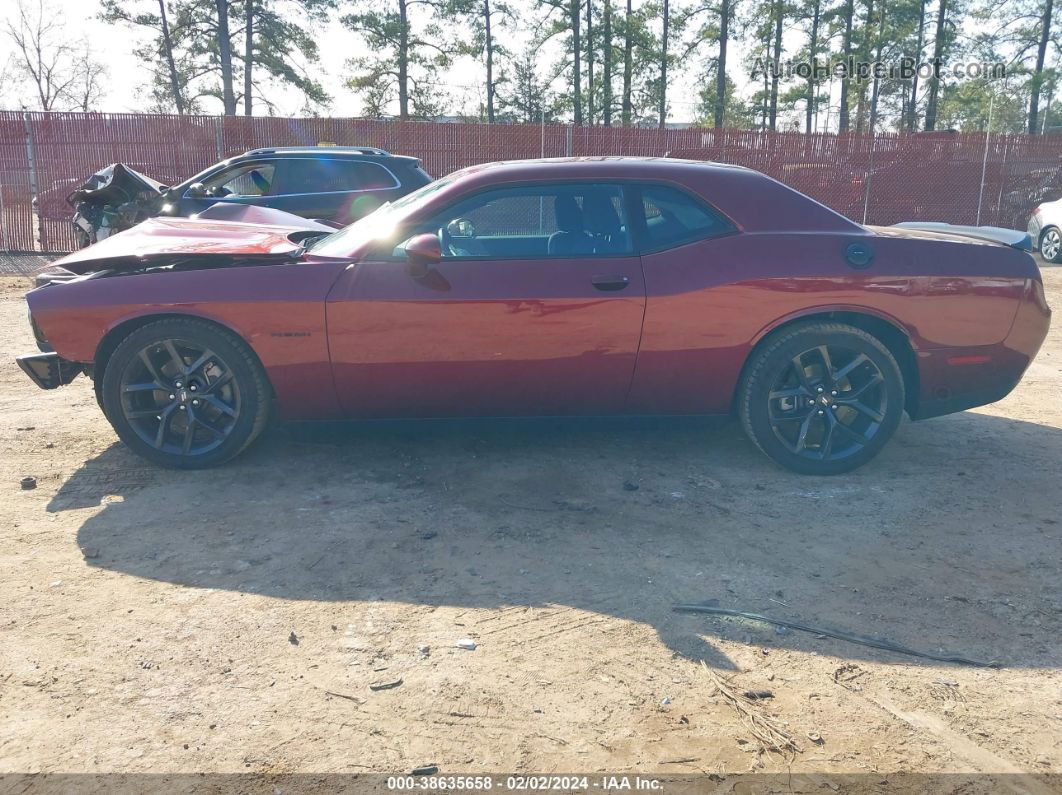 2022 Dodge Challenger R/t Burgundy vin: 2C3CDZBT0NH113421