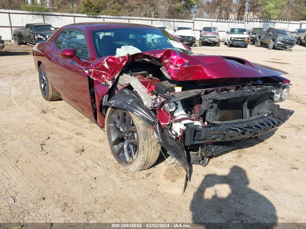 2022 Dodge Challenger R/t Burgundy vin: 2C3CDZBT0NH113421