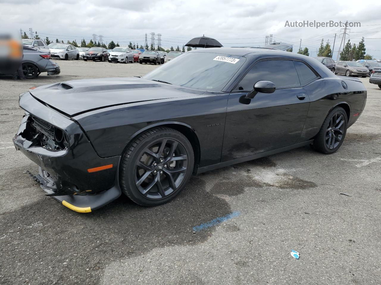 2022 Dodge Challenger R/t Black vin: 2C3CDZBT0NH155720