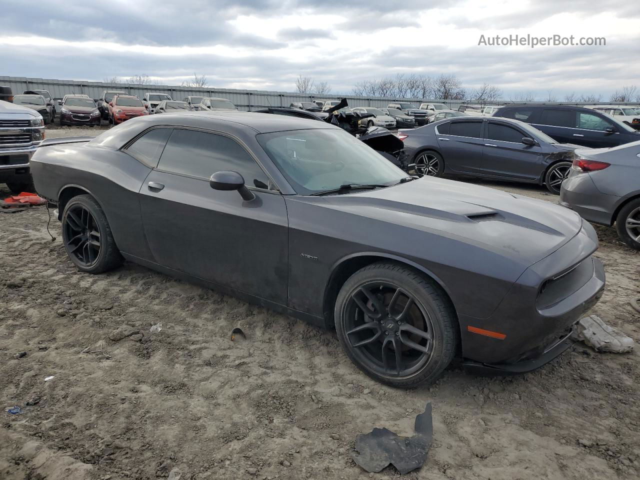 2017 Dodge Challenger R/t Gray vin: 2C3CDZBT1HH627234