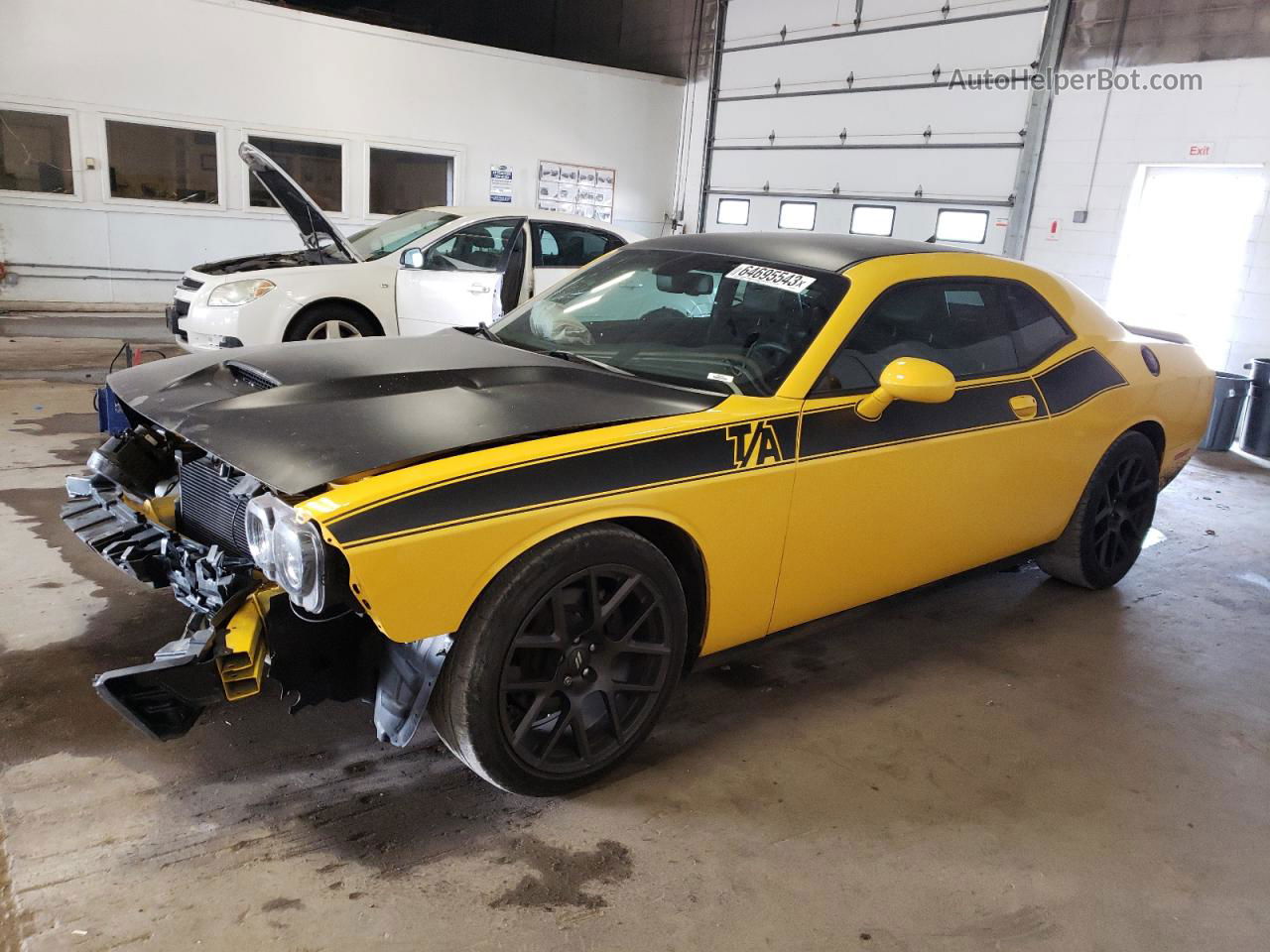 2018 Dodge Challenger R/t Yellow vin: 2C3CDZBT1JH143232