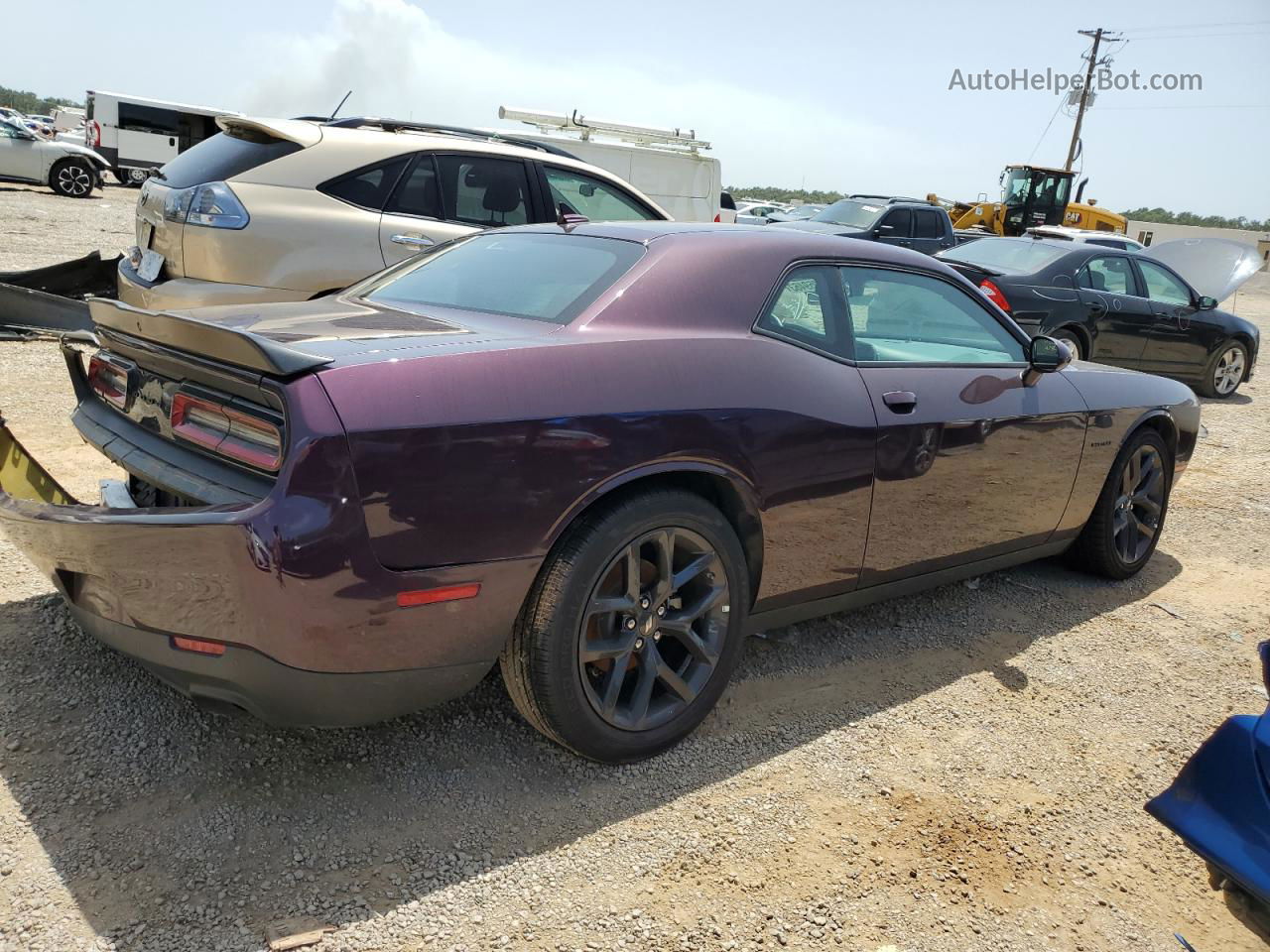 2022 Dodge Challenger R/t Purple vin: 2C3CDZBT1NH233843