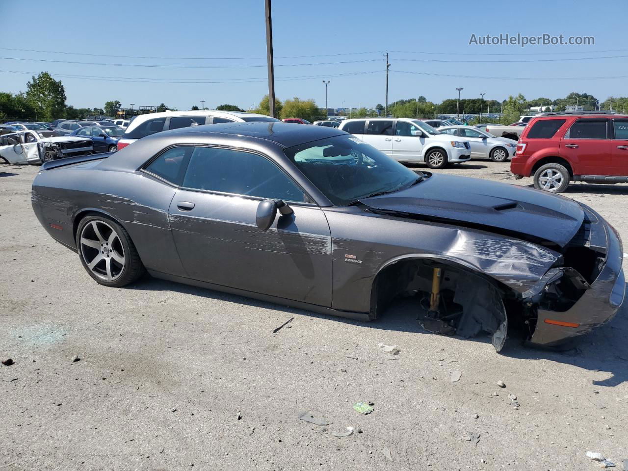 2015 Dodge Challenger Sxt Plus Серый vin: 2C3CDZBT2FH722883