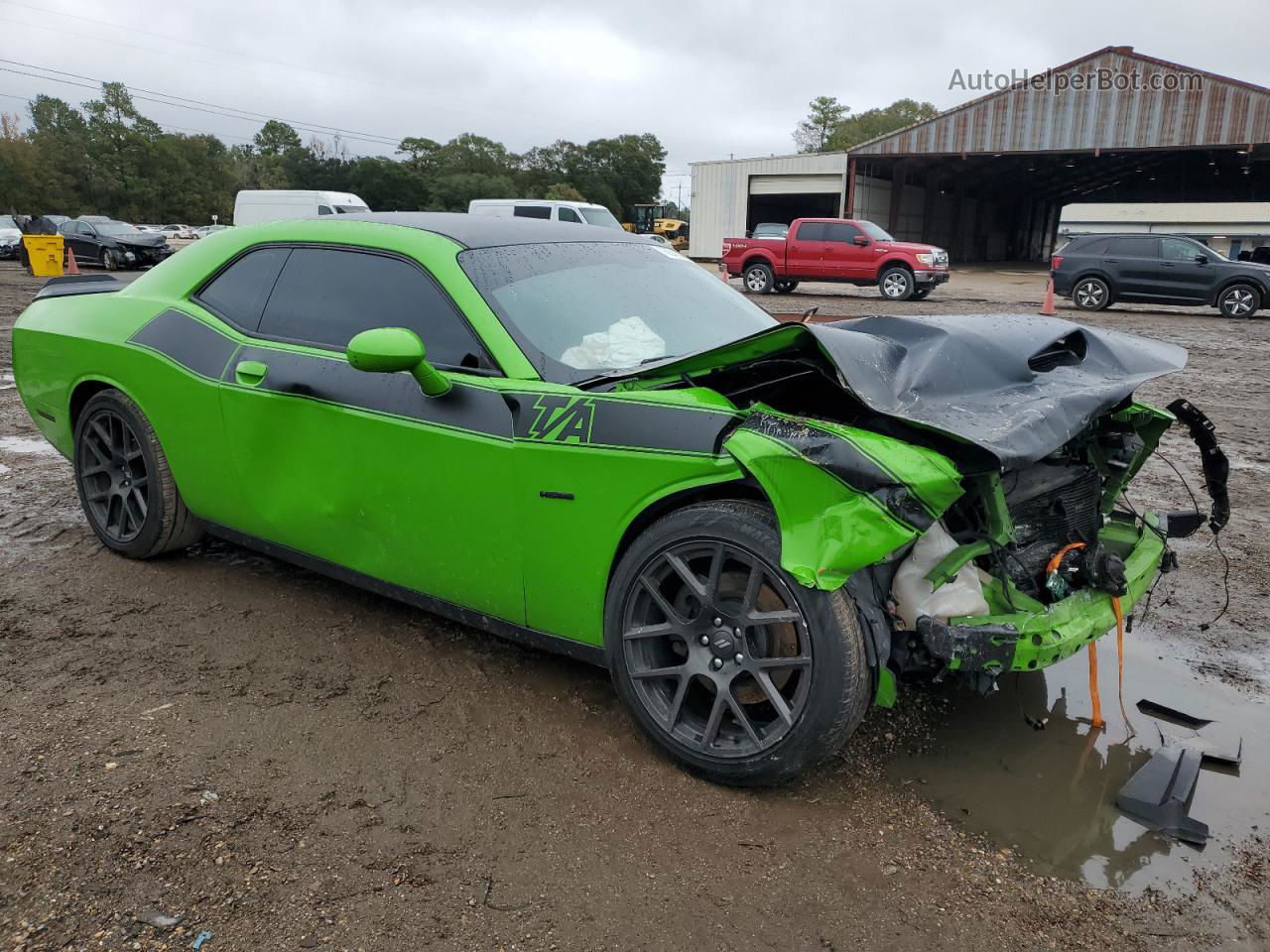 2017 Dodge Challenger R/t Зеленый vin: 2C3CDZBT2HH565861