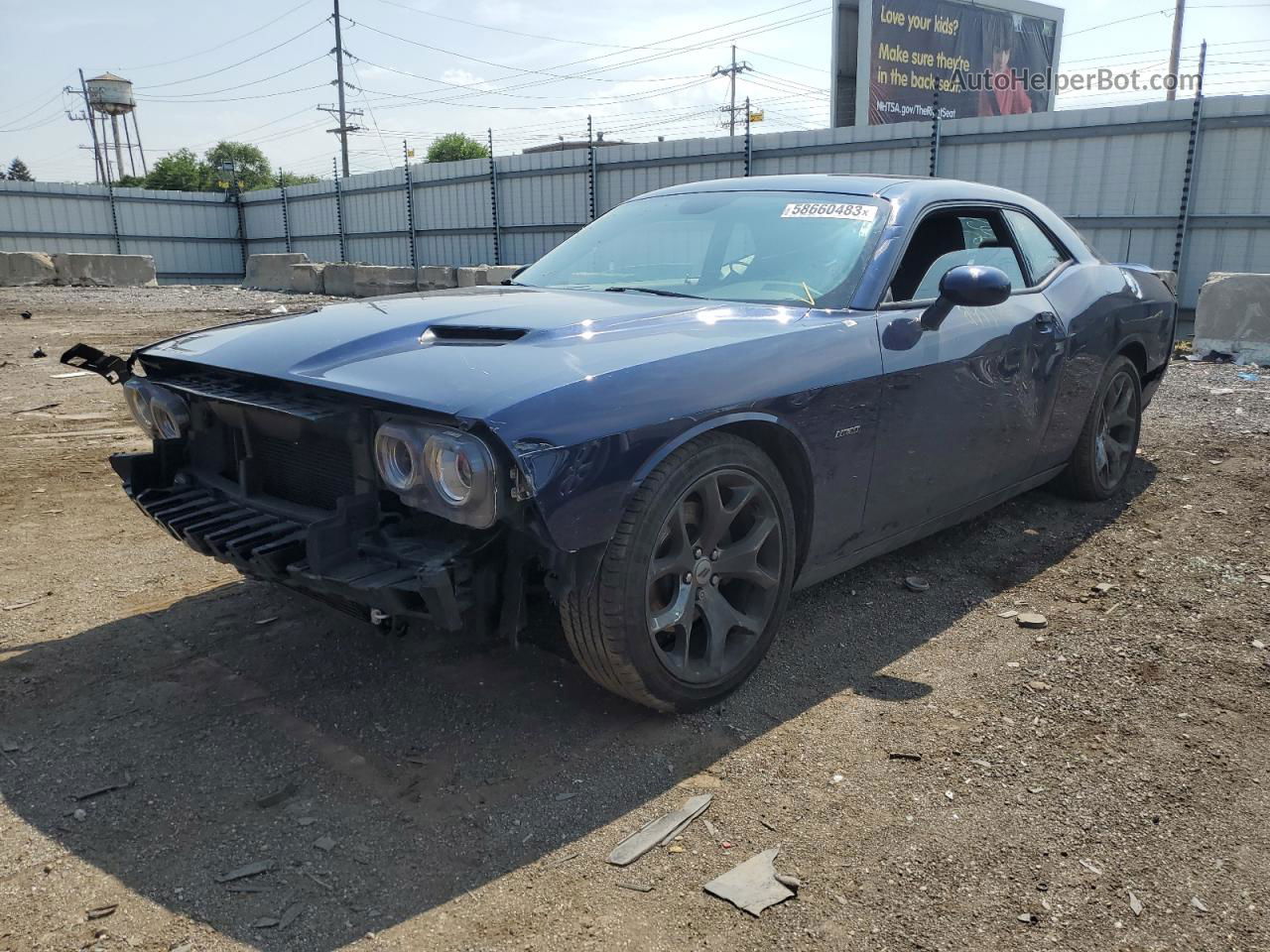 2017 Dodge Challenger R/t Blue vin: 2C3CDZBT2HH580862