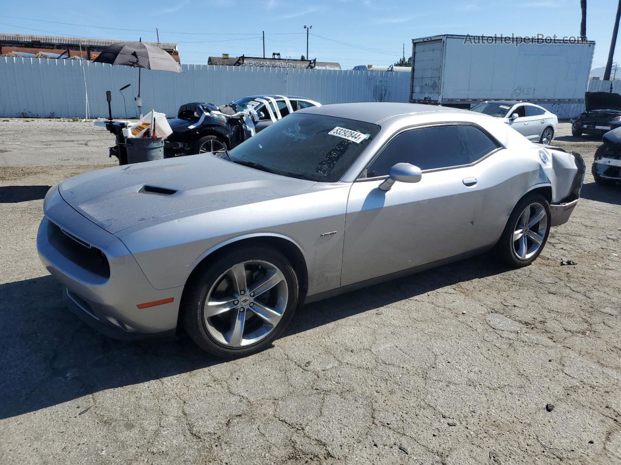 2017 Dodge Challenger R/t Gray vin: 2C3CDZBT2HH587326