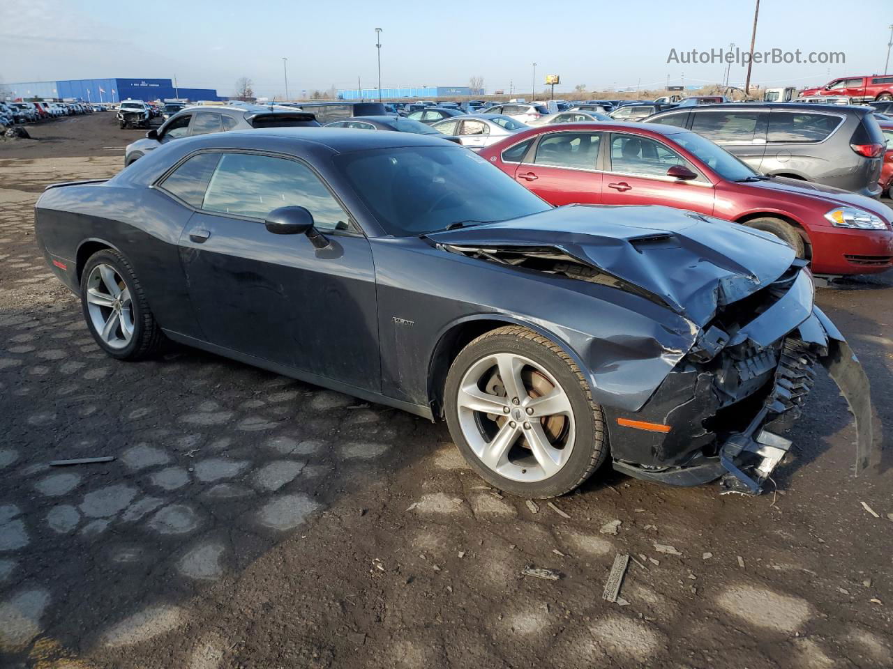 2017 Dodge Challenger R/t Черный vin: 2C3CDZBT2HH655883