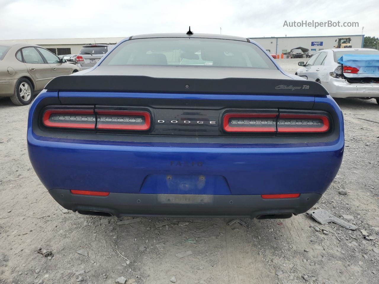 2018 Dodge Challenger R/t Синий vin: 2C3CDZBT2JH195114