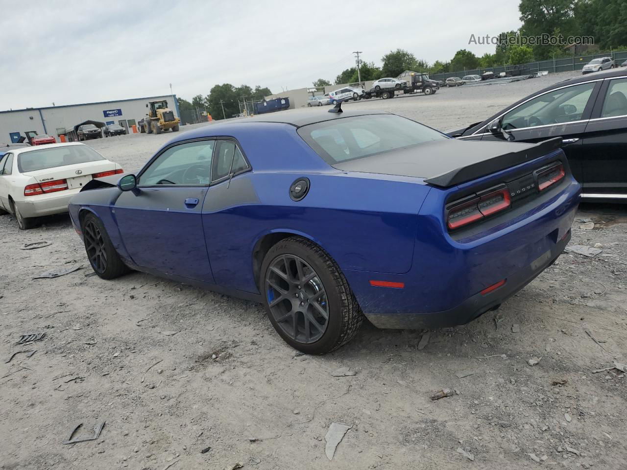 2018 Dodge Challenger R/t Синий vin: 2C3CDZBT2JH195114